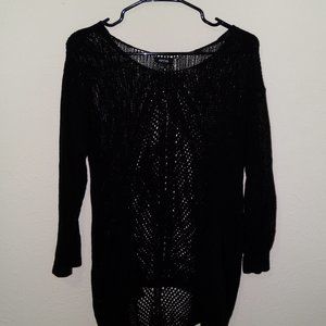 Black knit sweater